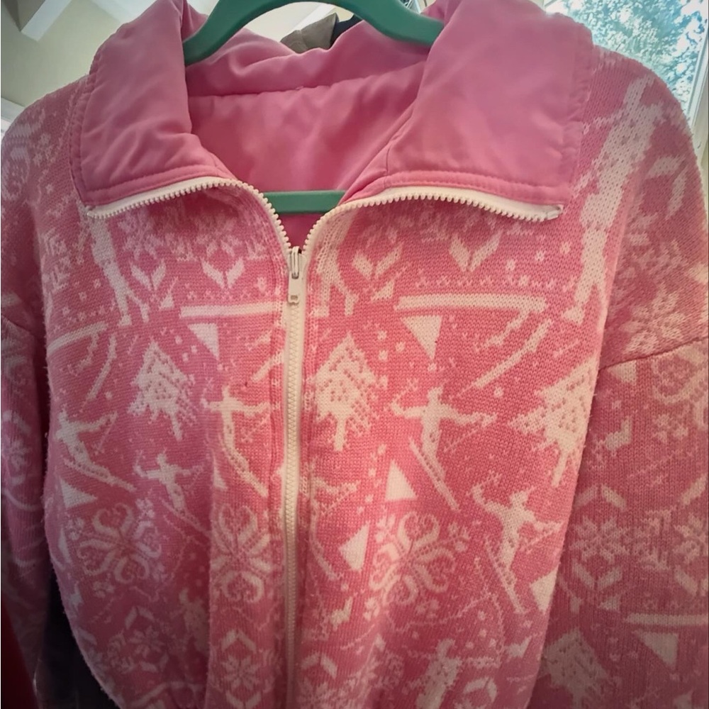 Vintage Reversible Skier Design Jacket